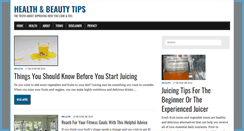 Desktop Screenshot of healthandbeautytips.net