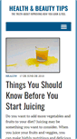 Mobile Screenshot of healthandbeautytips.net